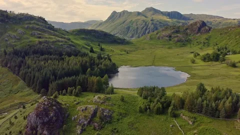 Blea Tarn &amp; Langdales VA Stock-Footage 135443576