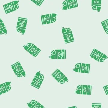 Bleach bottle glyph seamless pattern Stock Illustration