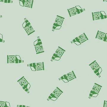 Bleach bottle glyph vector seamless pattern Stock Illustration