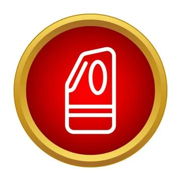 Bleach bottle icon representing cleaning and sanitation Stock Illustration