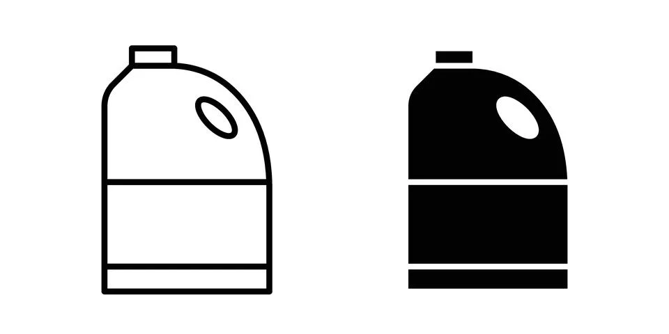 Bleach cleaning icon design. Simple Vector illustrations.. Stock Illustration