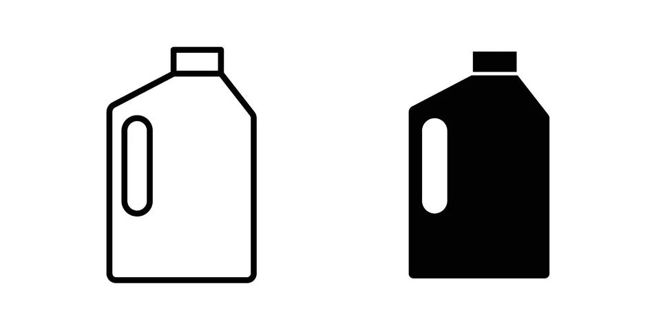 Bleach cleaning icon set. Vector EPS 10 Stock Illustration