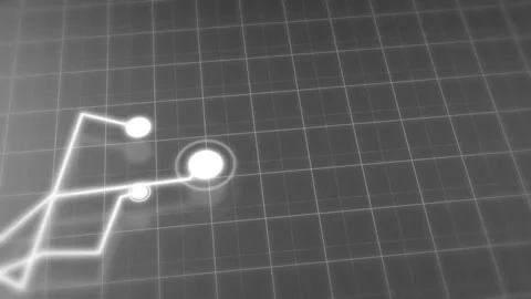Bleached Growing Lines Chart Infographics.  Business Development Concept. Stock Footage 171788155
