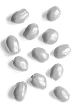 Bleached tomatoes on a white background Stock Photos