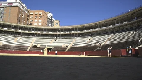 Bleachers for Corrida in Spain Stock Footage 96163963