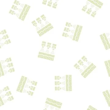 Bleaching system glyph seamless pattern Stock Illustration
