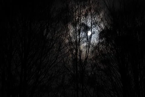 Bleak Full Moon Stock Photos