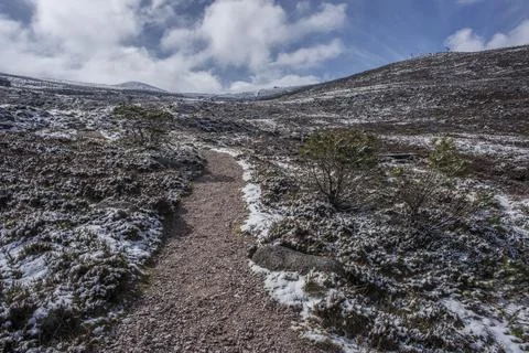 Bleak mountain path Foto stock