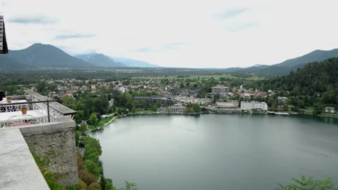 Bled Castle Slovenia Stock Footage 242944795