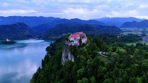 Bled casttle Video stock 310825411
