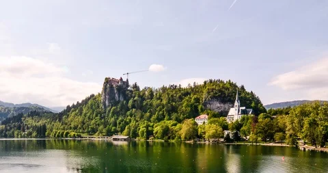 Bled Lake Time Lapse  Stock Footage 89908578
