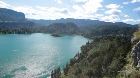 Bled Lake view Stock-Footage 61579048