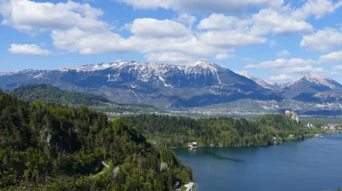 Bled - pan right, UHD Stock Footage 63113150