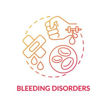 Bleeding disorders concept icon イラスト素材