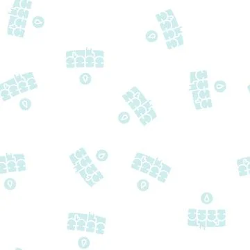 Bleeding gums glyph seamless pattern Stock Illustration