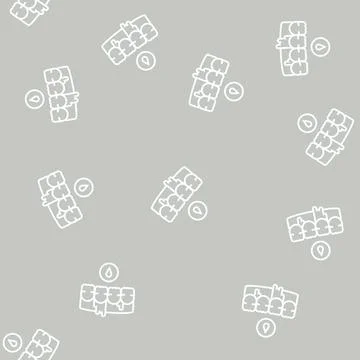 Bleeding gums line seamless pattern Stock Illustration