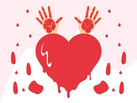 Bleeding Heart Concept Illustration Stock Illustration