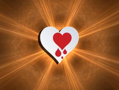 Bleeding heart Stock Illustration