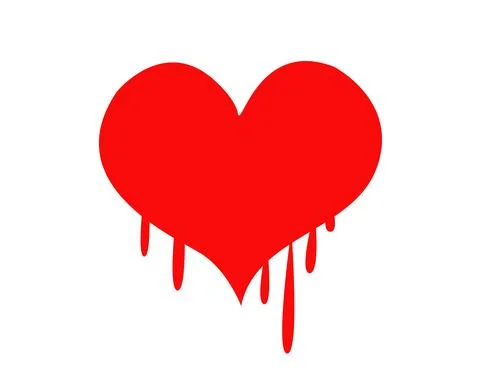 Bleeding heart vector illustration Stock Illustration