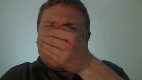 Bleeding nose point of view. Video stock 99612735