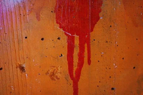 Bleeding red paint Stock Photos