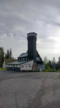 Bleiberg observation tower on Bublava Stock Photos