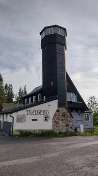 Bleiberg observation tower on Bublava Stock Photos