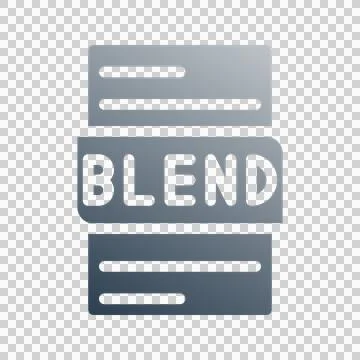 Blend file type modern document format gradient icon 스톡 일러스트