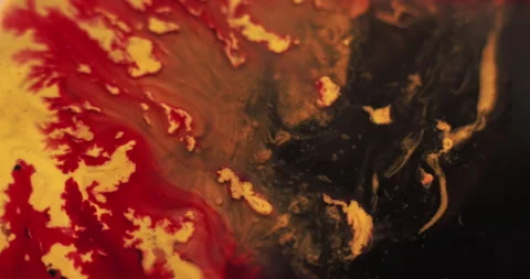 Blend flow color water fluid liquid paint emulsion Video stock 313479221
