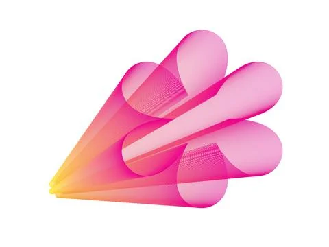 A blend flower. Beautiful Illustrator Using Blend Tool. A blend flower. Stock Illustration