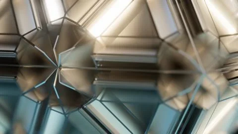 A blend of geometric shapes creating a unique design Stock-Fotos