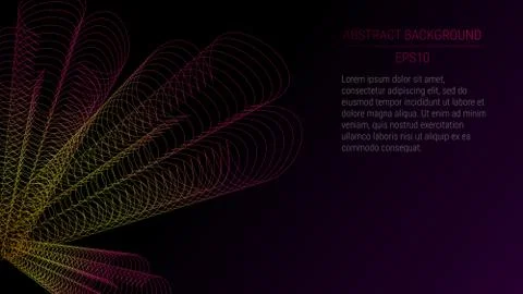 Blend lines background vector Stock Illustration