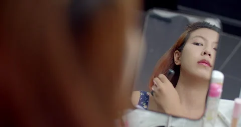 Blend the neck skin color to the same color as the face skin. Stock Footage 280163449