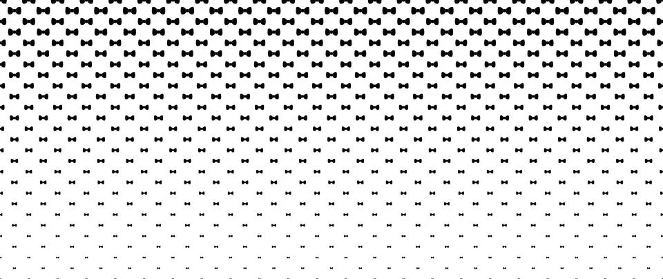 Blended  black bows on white for pattern and background,  Father's day conc.. Stockillustratie