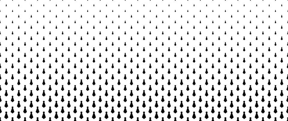 Blended  black cravat on white for pattern and background,  Father's day co.. Stock Illustration