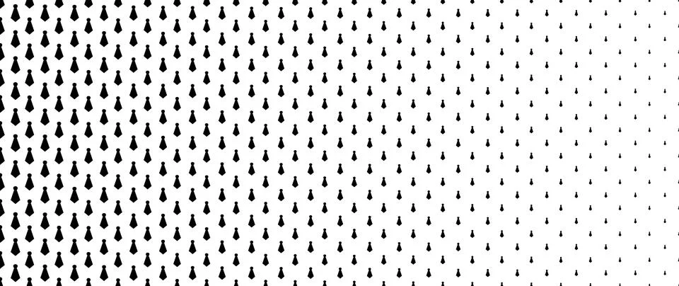 Blended  black cravat on white for pattern and background,  Father's day co.. Stock Illustration