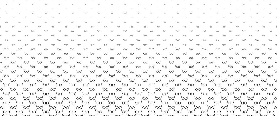Blended  black glasses on white for pattern and background,  Father's day c.. Stock Illustration