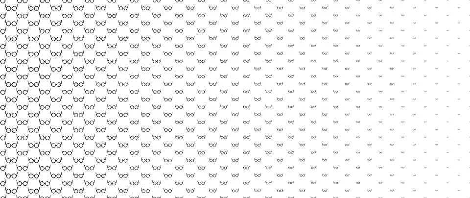 Blended  black glasses on white for pattern and background,  Father's day c.. Stockillustratie