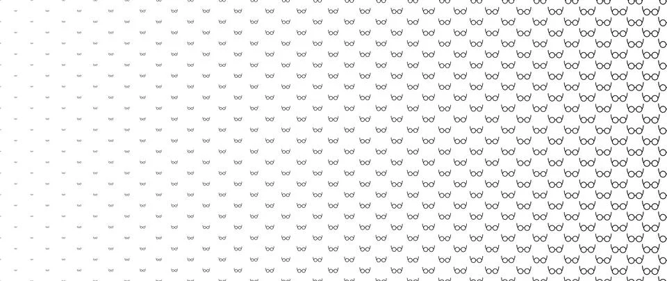 Blended  black glasses on white for pattern and background,  Father's day c.. Stock Illustration