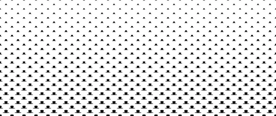 Blended  black hat on white for pattern and background,  Father's day conce.. Stockillustratie