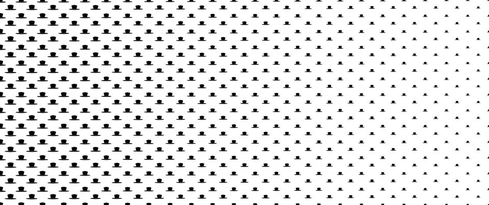 Blended  black hat on white for pattern and background,  Father's day conce.. Stockillustratie