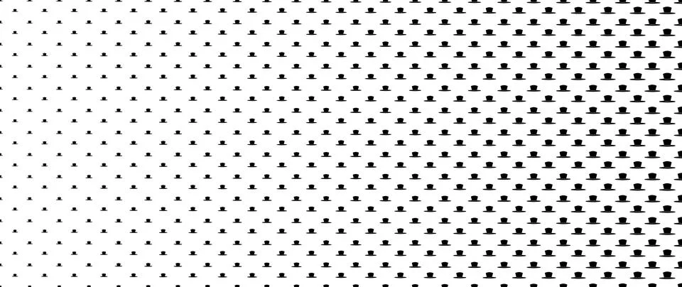 Blended  black hat on white for pattern and background,  Father's day conce.. Stockillustratie