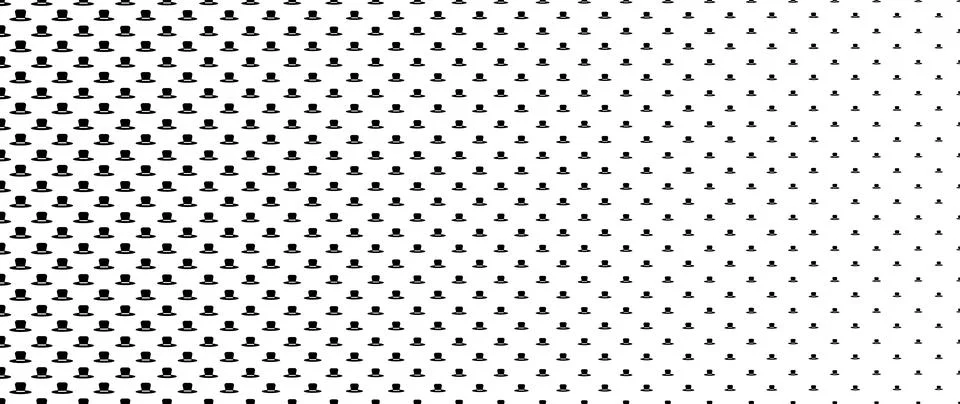 Blended  black hat on white for pattern and background,  Father's day conce.. Stockillustratie