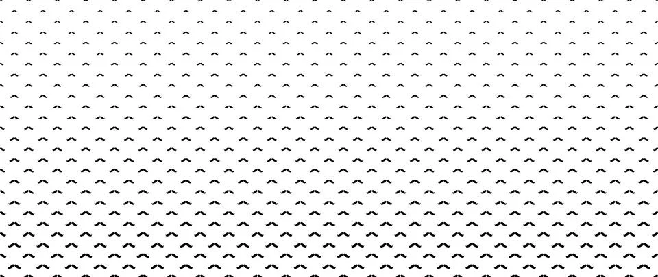 Blended  black moustache on white for pattern and background,  Father's day.. Stockillustratie