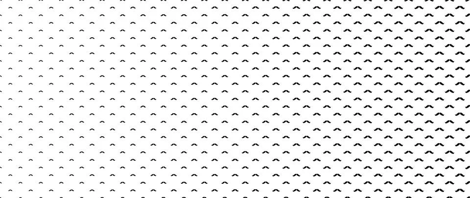 Blended  black moustache on white for pattern and background,  Father's day.. Stockillustratie