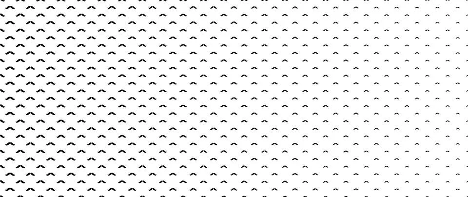 Blended  black moustache on white for pattern and background,  Father's day.. Stock Illustration
