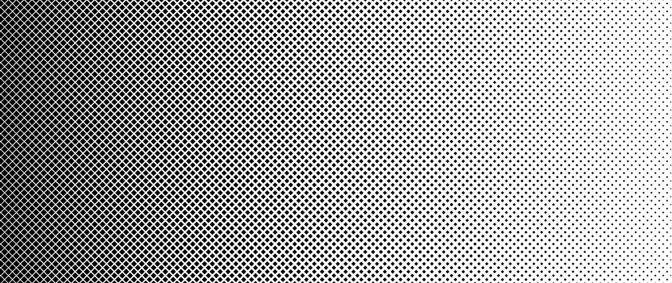 Blended  black square on white for pattern and background, Halftone effect. Stock Illustration