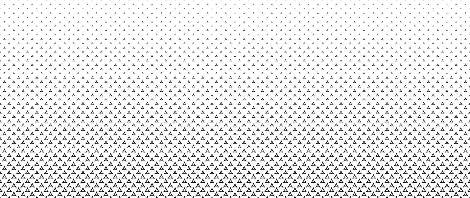 Blended  black triangle on white for pattern and background,  Abstract geom.. Stock Illustration