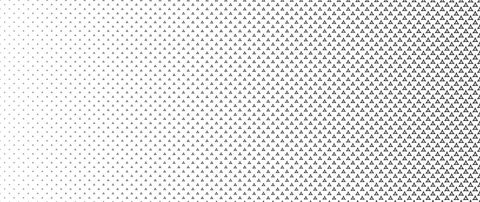 Blended  black triangle on white for pattern and background,  Abstract geom.. Stock Illustration