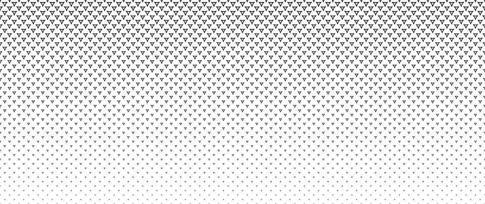 Blended  black triangle on white for pattern and background,  Abstract geom.. Stock Illustration